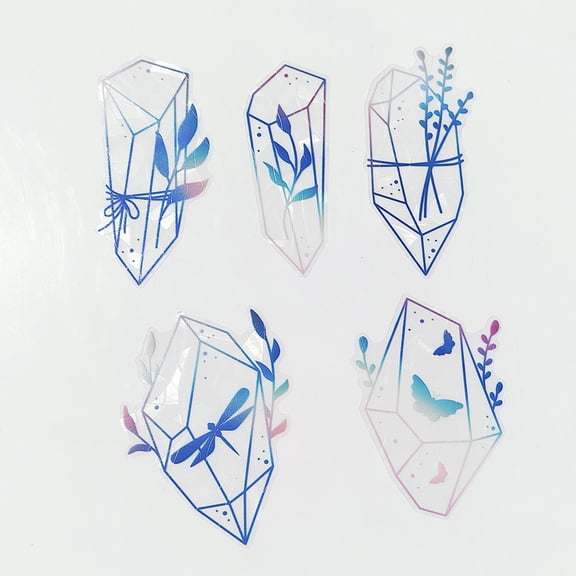 JoyMoreHome Window Clings for Glass Windows, 16 pcs Anti Collision Window Decals for Bird Strikes from Window Collisions,Reusable Rainbow Window Stickers, No Cutting & Glue Required
