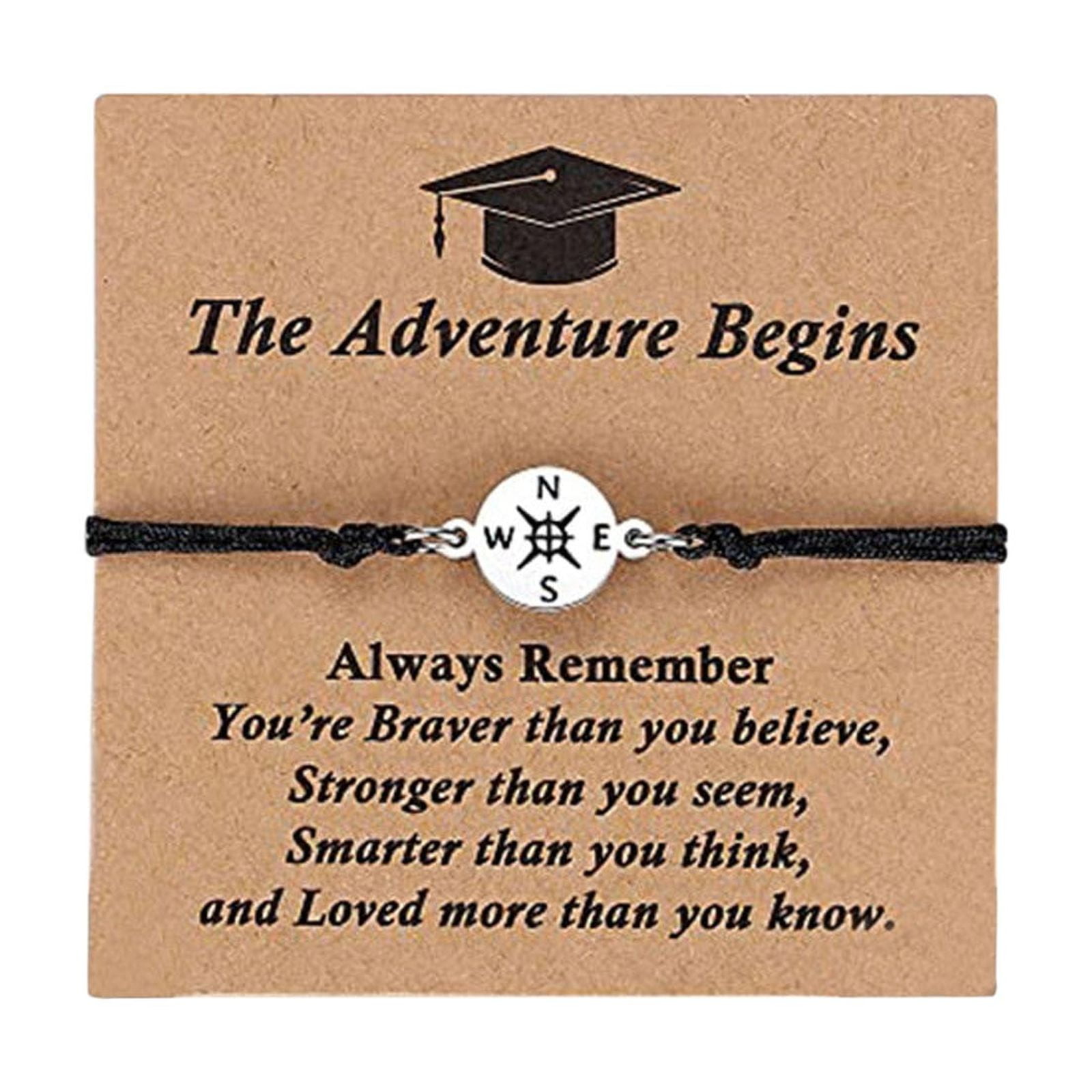JoyMoreHome graduation gifts bulk class of 2025 Compass Bracelet with ...