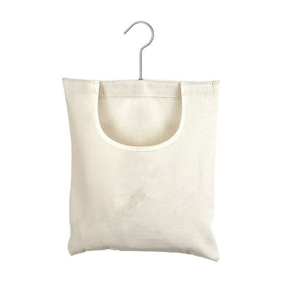 JoyMoreHome Clothespin Bag Durable Canvas Material, Hook for Hanging and Effortlessly Sliding on the Clothesline with an Extra-Large Opening