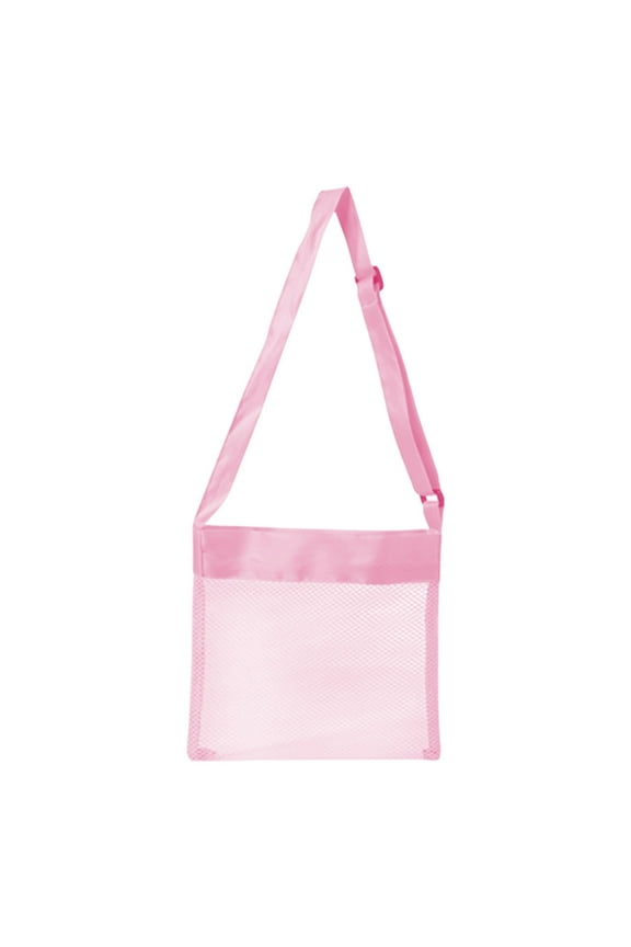 Colorful Mesh Beach Bags - Sea Shell Bags with Adjustable Carrying Straps