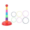 thumbnail image 1 of JoyMoreHome Colorful Plastic Sport Ring Toss Game Set, Outside Toys Carnival Ring Circle Game,Outdoor Sports Educational Toys, 1 of 9