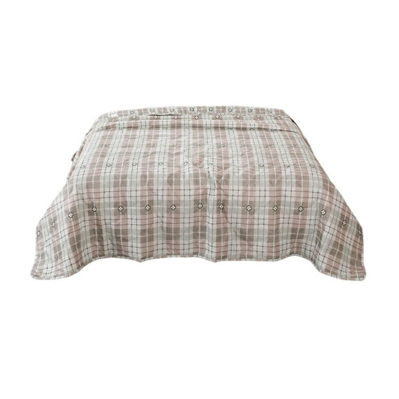 JoyMoreHome Cotton Blanket Throw 59x39.3 Inch for Bed Couch Sofa, Cozy Soft Reversible Bedding Lightweight Warm Bedspread Quilt Coverlet