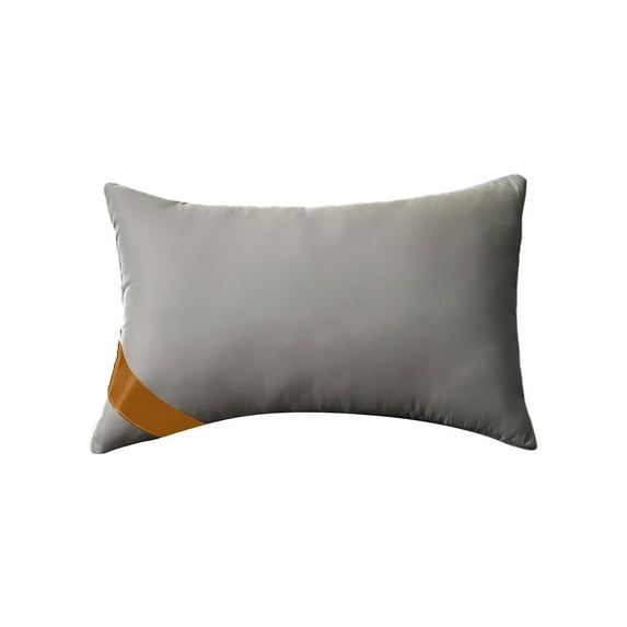 JoyMoreHome Cotton Comfortable Solid Decorative Throw Pillow Case Set of 2, Rectangle Cushion, DIY Throw Pillow for Sofa Bed