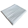 thumbnail image 1 of JoyMoreHome Cotton Flat Sheet Striped Satin-White Cotton Top Sheet 90.55x59.06 Inch, Wrinkle, Fade, Stain Resistant, 1 of 6