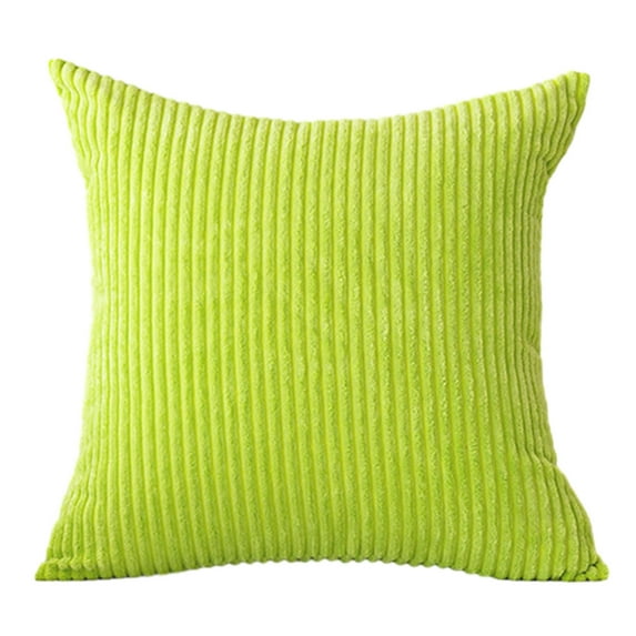 JoyMoreHome Cozy Striped Corduroy Pillow Covers, 17.7x17.7 Inch, Soft Decorative Square Throw Pillow Covers for Sofa Couch Bedroom Car Decor