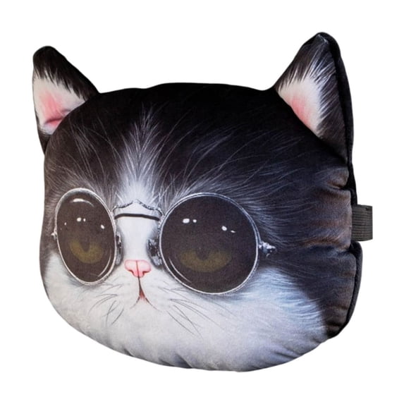 JoyMoreHome Cute Animal Pattern Car Neck Pillow, Soft Cozy Cartoon Neck Support Pillow with Adjustable Strap