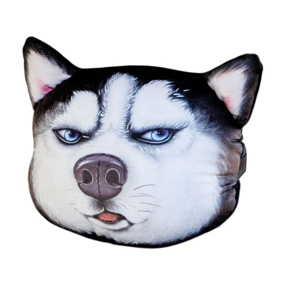 JoyMoreHome Cute Animal Pattern Car Neck Pillow, Soft Cozy Cartoon Neck Support Pillow with Adjustable Strap