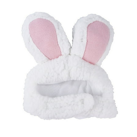 JoyMoreHome Cute Costume Bunny Rabbit Hat with Ears for Cats & Small Dogs, Pet Party Costume Pet Accessory Headwear
