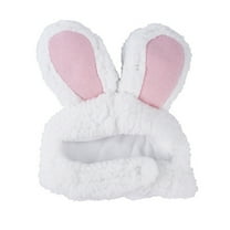 JoyMoreHome Cute Costume Bunny Rabbit Hat with Ears for Cats & Small Dogs, Pet Party Costume Pet Accessory Headwear