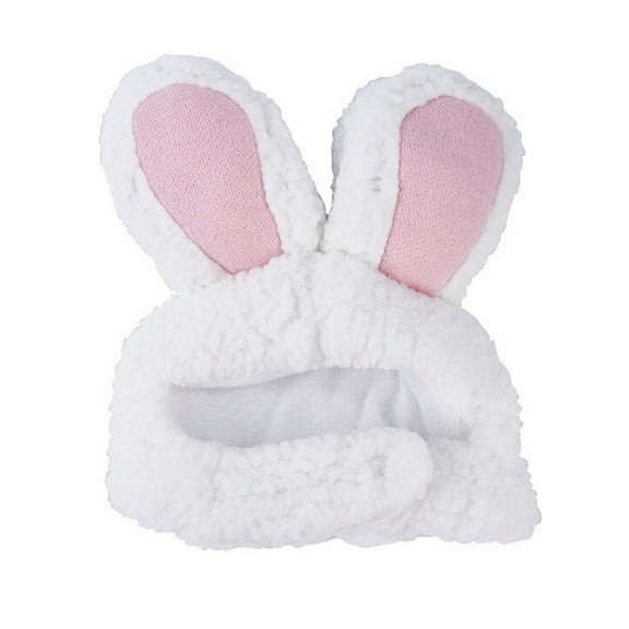 JoyMoreHome Cute Costume Bunny Rabbit Hat with Ears for Cats & Small Dogs, Pet Party Costume Pet Accessory Headwear