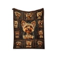 thumbnail image 1 of JoyMoreHome Cute Small Dog Pattern Throw Blanket, Lightweight Flannel Blanket 39.4x59.1 Inch, Easy to Clean and Maintain, for Sofa, Bed, Camping, Office, 1 of 4