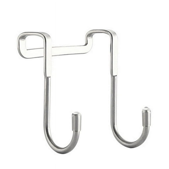 JoyMoreHome Over The Door Double Hanger Hooks, 304 Stainless Steel Double S-Shaped Hooks Heavy Duty Door Hooks for Hanging Clothes, Towels, Coats, and More