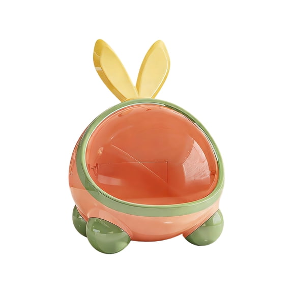 JoyMoreHome Easter Bunny Shape Storage Box, Cute Multifunctional Plastic Organizer, Easy to Clean, for Easter Party, Tabletop, Livingroom, Bedside