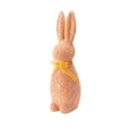 thumbnail image 1 of JoyMoreHome Easter Flocked Bunny Decoration, Spring Mini Foam Rabbit with Bow, for Easter Party, Tabletop, Farmhouse, Livingroom, 1 of 7