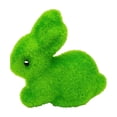 thumbnail image 1 of JoyMoreHome Easter Mini Flocked Bunny Figurine, Cute Solid Color Small Rabbit Decoration, for Holiday Party, Tabletop, Office, Livingroom, 1 of 6