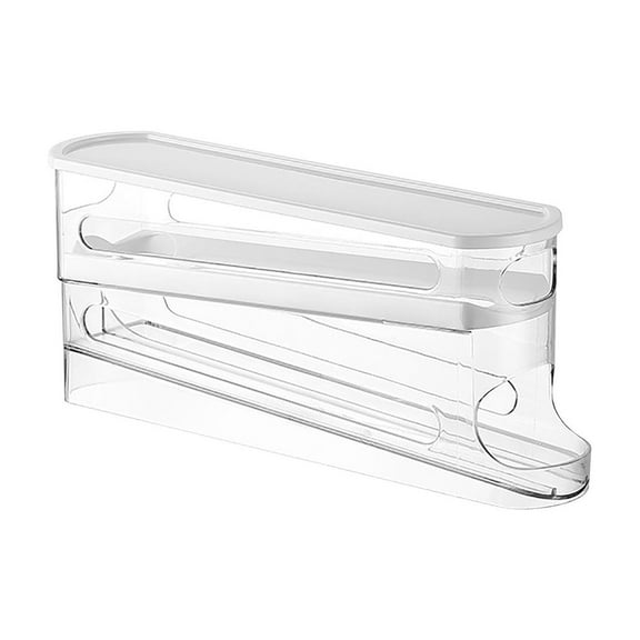 JoyMoreHome Egg Holder for Fridge Space-Saving Egg Dispenser Holder for Refrigerator Auto Rolling Egg Organizer Egg Rack