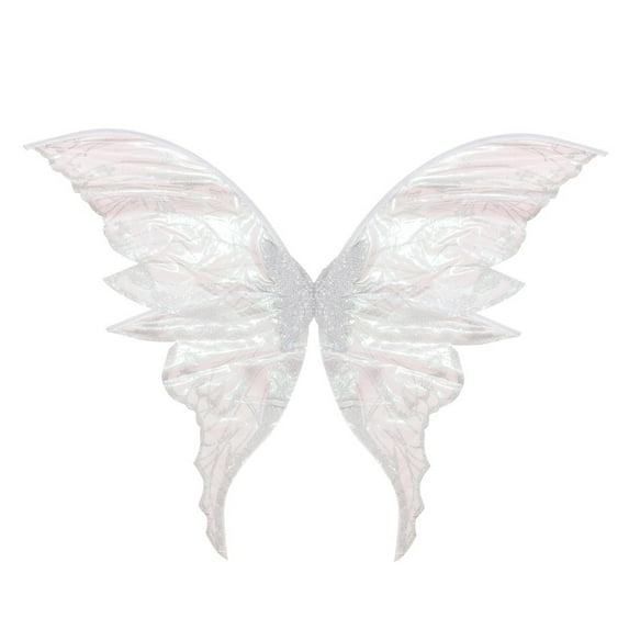 JoyMoreHome Fairy Wings for Halloween Party Cosplay, Shiny Transparent Elf Wings, Halloween Costume Accessory