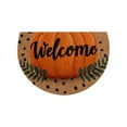 thumbnail image 1 of JoyMoreHome Fall Half-Round Floor Mat, Soft Velvet Durable Door Mat, Thanksgiving Halloween Decor for Indoor Outdoor Home Entrance, 1 of 6