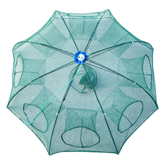 JoyMoreHome Fishing Bait Trap Foldable Fish Net for Crab Crayfish Shrimp Trap Cast Net Dip Cage Collapsible Easy Use Fishing Accessories
