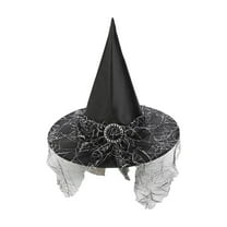 JoyMoreHome Foldable Lace Toddler Witch Hat, Halloween Witches Hats for Decoration Witch Costume for Halloween Cosplay Party