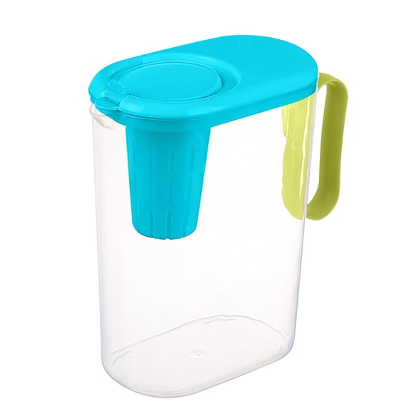 JoyMoreHome Fridge Door Water Jug, Unbreakable Clear Plastic Pitcher with Removable Lid for Hot/Cold Water, Iced Tea, Lemonade, Juice, Beverage