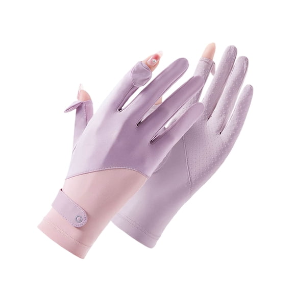 JoyMoreHome Full Finger UV Protection Gloves - Breathable Sun Gloves for Women, Cycling & Driving