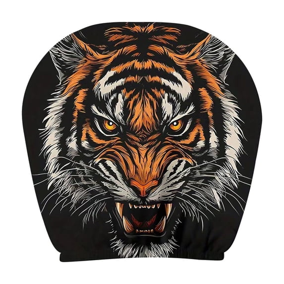 JoyMoreHome Funny Printed Car Headrest Cover, Soft Elastic Decorative Headrest Cover, for Car Front & Rear Seat Headrest