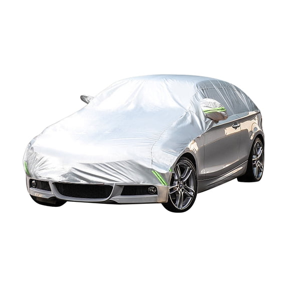 JoyMoreHome Half Car Cover,Waterproof Windshield & Windows Cover for Outdoor All-Season Use, Fit for Car