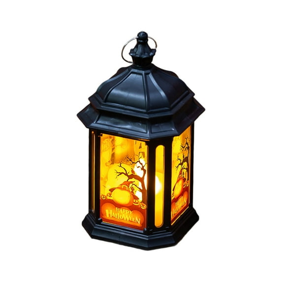 JoyMoreHome Halloween Decor Lantern, Portable Handheld LED Lantern, for Indoor Outdoor Halloween Party Garden Yard Home Hanging Decoration