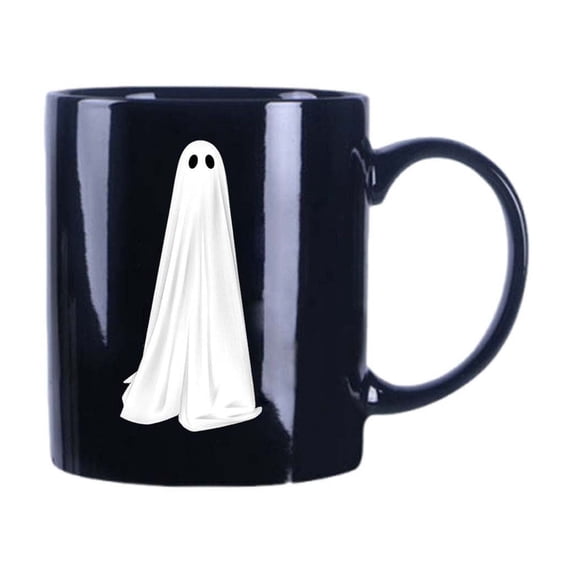 JoyMoreHome Halloween Ghost Pattern Mug, Durable Halloween Cup for Tabletop Kitchen Home Gathering Holiday Party, Easy to Clean