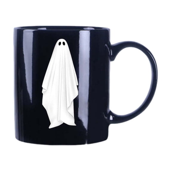 JoyMoreHome Halloween Ghost Pattern Mug, Durable Halloween Cup for Tabletop Kitchen Home Gathering Holiday Party, Easy to Clean