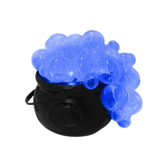 JoyMoreHome Halloween Luminous Bubbling Cauldron Decorations, Plastic Witch Jar Halloween Party Decoration, Vintage Decor for Home Kitchen Room Party Table