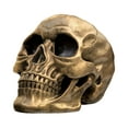 thumbnail image 1 of JoyMoreHome Halloween Resin Skull Decoration, Realistic Human Head Skull Model, Halloween Skull Decoration for Desktop Festival Party, 1 of 6