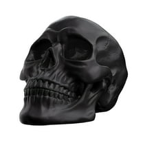 JoyMoreHome Halloween Resin Skull Decoration, Realistic Human Head Skull Model, Halloween Skull Decoration for Desktop Festival Party