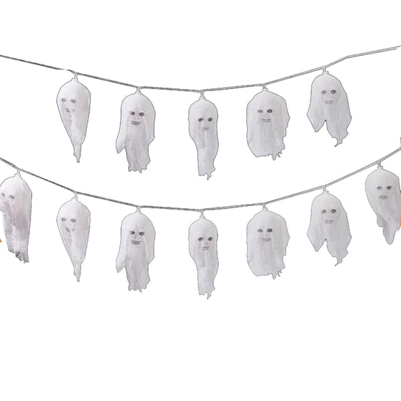 JoyMoreHome Halloween Skull String Lights, 10 Ft 20 LED Multicolor String Lights, for Indoor Outdoor Holiday Party, Home Gathering