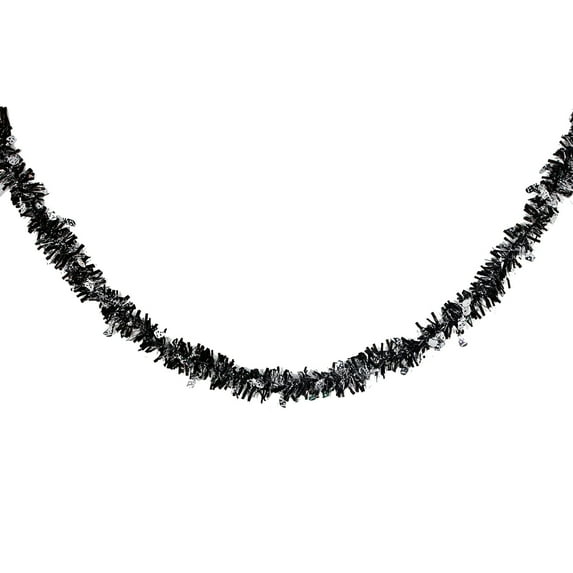 JoyMoreHome Halloween Thanksgiving Garland Decor, 6.56Ft Glitter Tinsel Pumpkin Garland Decorations for Tree Cart Parade Float Bike, Indoor Outdoor Halloween Party Home Decoration