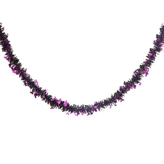 JoyMoreHome Halloween Thanksgiving Garland Decor, 6.56Ft Glitter Tinsel Pumpkin Garland Decorations for Tree Cart Parade Float Bike, Indoor Outdoor Halloween Party Home Decoration