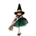 thumbnail image 1 of JoyMoreHome Halloween Witch Doll Decoration with Broom and Bell, Halloween Scary Theme Props, Hanging Dolls for Haunted House, Lawn, Garden, Patio, Tree, 1 of 4