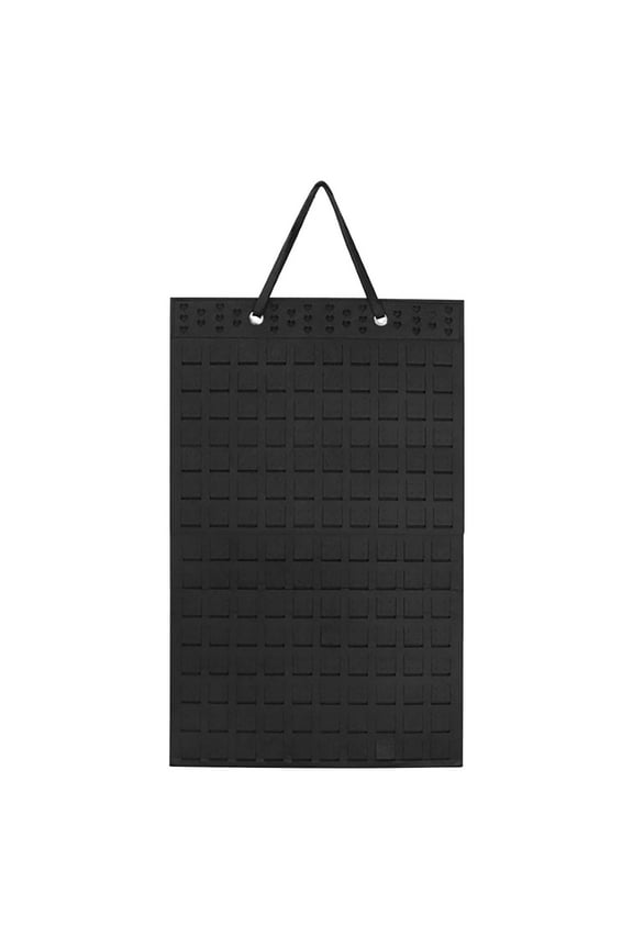 Hanging Jewelry Organizer, Necklace Holder Anti-tangle Earrings Rings Hanger Travel Storage Roll with Pockets Hang on Closet, Wall, Door