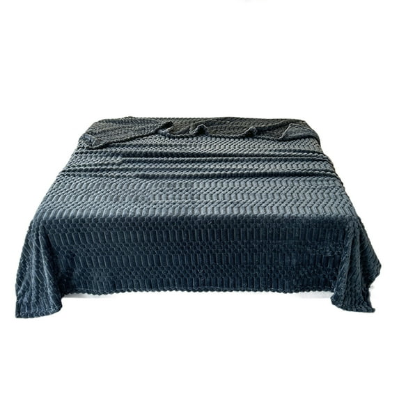 JoyMoreHome Home Throw Blanket for Couch or Bed, 3D Imitation Turtle Shell Jacquard Decorative Blankets, Cozy Soft Lightweight Fuzzy Flannel Blanket Suitable for All Seasons