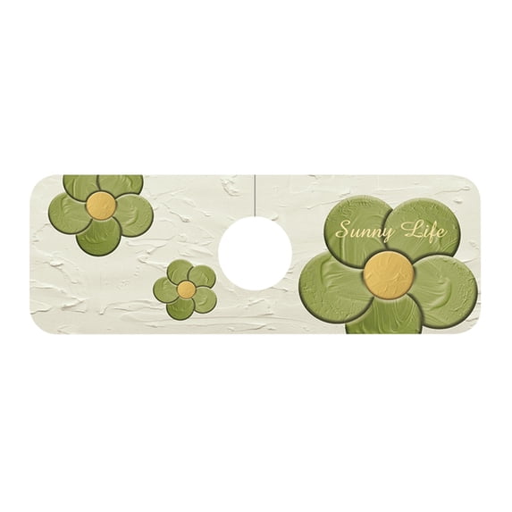 JoyMoreHome Kitchen Sink Splash Guard Behind Faucet Mat for Kitchen Sink Absorbent Faucet Guard Draining Mat Non-Slip Fast Drying Mat Faucet Handle Drip Catcher