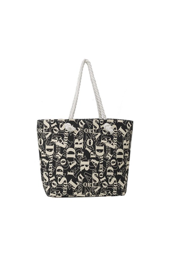 Large Beach Shoulder Bags Canvas Tote Water Resistant, for Outdoor Pool Travel and Daily Use