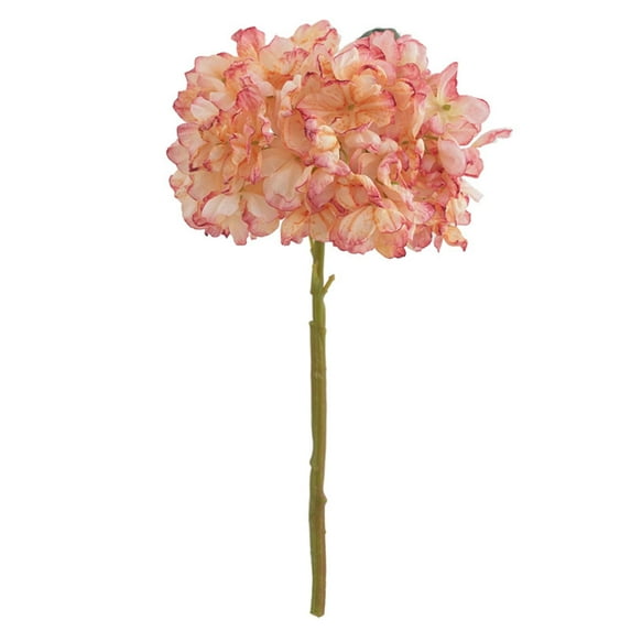 JoyMoreHome Long Stem Big Size Flowers Artificial Silk Hydrangea Flowers Real Touch Artificial Flowers Wedding Shower Bride Bouquets Office Living Room Table Decorations