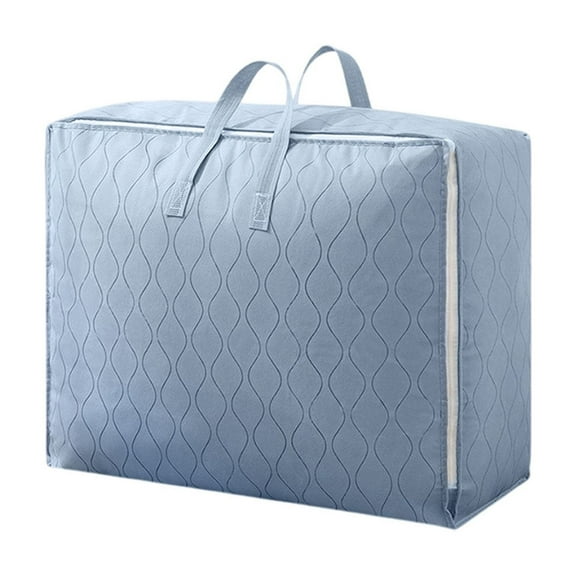 JoyMoreHome M Code Large Capacity Storage Bag with Handle, Foldable Reusable Double Zipper Storage Bag for Clothes, Quilt, Banket, Pillow