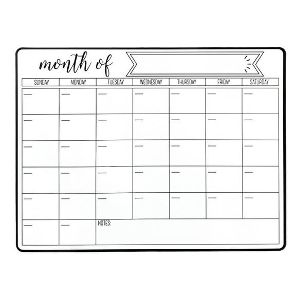 JoyMoreHome Magnetic Calendar for Refrigerator, Monthly Weekly Fridge Calendar Dry Erase Whiteboard Acrylic Calendar