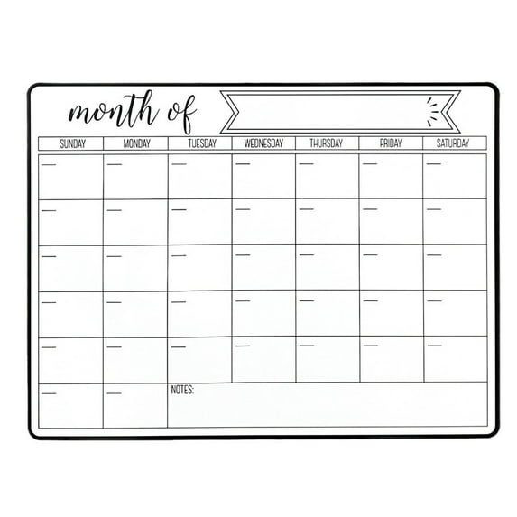JoyMoreHome Magnetic Calendar for Refrigerator, Monthly Weekly Fridge Calendar Dry Erase Whiteboard Acrylic Calendar