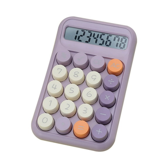JoyMoreHome Mechanical Switch Calculator with Large LCD Display Big Button, Mini Cute Calculator 4 Function Basic Calculators for School Home Office Business