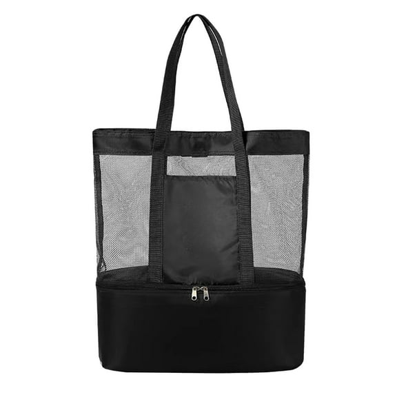 JoyMoreHome Mesh Beach Tote Bag, Large Capacity Waterproof Portable Beach Bag