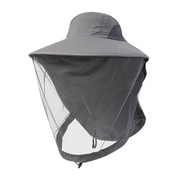 JoyMoreHome Mesh Mosquito Net Hat, Durable Washable Foldable Breathable Hat, for Hiking, Gardening, Camping
