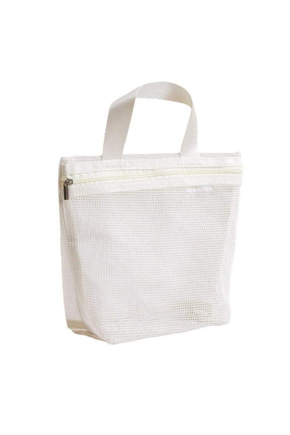 Mesh Shower Caddy Portable Shower Bag for Travel, Gym, Camping – Quick-Dry Hanging Toiletry Organizer with Zipper Pockets for Bathroom Essentials